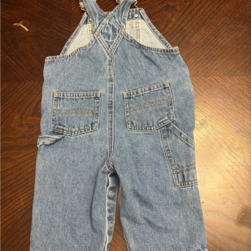 Vintage Old Navy Kids Blue Denim Overalls - Picture 6 of 6